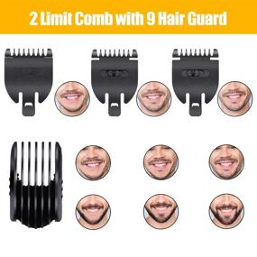 img 2 attached to 🪒 Waterproof Cordless Beard Trimmer for Men - LED Display USB Rechargeable Hair Clippers All-In-One Groomer, Nose Ear Facial Hair Trimmer - Easy4U Multifunctional Trimmer