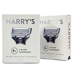 img 1 attached to 🪒 Harry's Men's Razor Blade Refills - Pack of 8 (Twin Pack) - Improved SEO-friendly Title