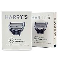 🪒 harry's men's razor blade refills - pack of 8 (twin pack) - improved seo-friendly title logo