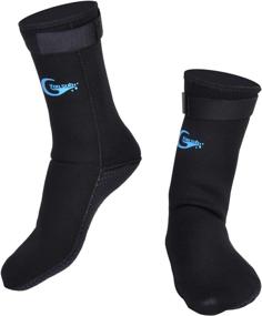 img 4 attached to 🏊 Yonsub 3mm/5mm Diving Socks: Flexible Anti-Slip Wetsuit Boots for Ultimate Comfort in Beach & Water Activities