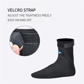 img 1 attached to 🏊 Yonsub 3mm/5mm Diving Socks: Flexible Anti-Slip Wetsuit Boots for Ultimate Comfort in Beach & Water Activities