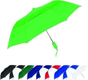 img 3 attached to StrombergBrand Vented Windproof Umbrella Green