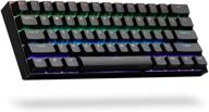 🔑 anne pro 2, 60% проводная/беспроводная механическая клавиатура (gateron blue switch/черный корпус) - полностью программируемая с rgb подсветкой - нажатие стрелок - двухцветные клавиши pbt - nkro - долговечный аккумулятор на 1900mah логотип