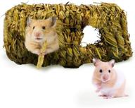 🐇 sungrow handwoven seagrass tunnel toy for small animals - 4” x 7.5”, activity center (1 pc per pack) logo