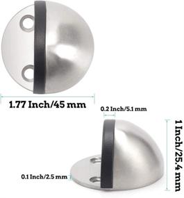 img 3 attached to 🚪 TPOHH Stainless Doorstop with Strong Adhesive - Ideal for Commercial Doors