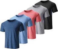 👕 coofandy men's 3 pack workout t shirts: quick dry athletic running shirts for gym training and fitness logo