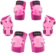 🚴 adicop kids/youth 3-in-1 knee pad elbow pads for rollerblading skateboarding cycling skating bike scooting - protective gear set for boys girls ages 3-14 логотип