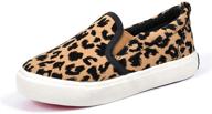 fashionme toddler leopard canvas sneakers logo