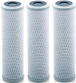 img 2 attached to 💧 Lake Industries 10-Inch Carbon Block Water Filter Cartridge - NSF Certified Replacement CTO Water Purifier Filter, Activated Carbon (Pack of 3)