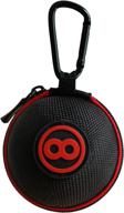 ballsak sport: red/black clip-on cue ball case with extra strong strap design! логотип