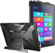 supcase [ub pro series] full-body kickstand rugged protective case for surface pro 7/pro 6 - reliable protection in black logo