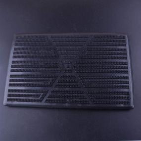img 3 attached to 🚗 Black PVC Plastic Car Floor Carpet Pad Heel Foot Mat Pedal Patch Cover - 25CM x 16CM (Fulfilled by Amazon)
