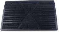 🚗 black pvc plastic car floor carpet pad heel foot mat pedal patch cover - 25cm x 16cm (fulfilled by amazon) logo