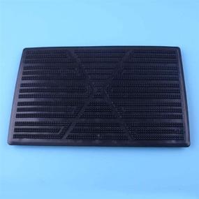 img 1 attached to 🚗 Black PVC Plastic Car Floor Carpet Pad Heel Foot Mat Pedal Patch Cover - 25CM x 16CM (Fulfilled by Amazon)