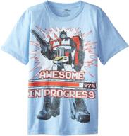 🤖 ultimate transformers gear: boys' optimus prime t-shirt unleashed! logo