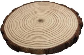 img 3 attached to 🌳 Rustic Wood Slices for Weddings & Crafts: 6 Pack, 7-8 inches | Ideal for Centerpieces, DIY Projects (Some Cracked or Bark Off)