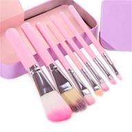 💄 fani makeup brushes set: 7-piece travel brushes with box for professional foundation, eyeshadow, lip, powder, and cream blending logo