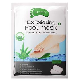 img 4 attached to 👣 3-Pack Foot Peel Mask - Natural Exfoliating Foot Masks for Dry, Dead Skin - Get Baby Soft, Smooth, Silky Feet with Aloe