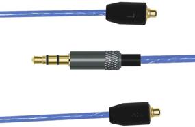 img 3 attached to 🎧 Enhanced 3.5mm Replacement Audio Cable with Remote Control Upgrade - Compatible with Shure SE215, SE846, SE425, SE535, SE535LTD-J, SE315 YINYOO PRO H5 HQ5 Earphone (Blue - No MIC)