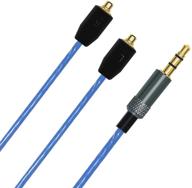 🎧 enhanced 3.5mm replacement audio cable with remote control upgrade - compatible with shure se215, se846, se425, se535, se535ltd-j, se315 yinyoo pro h5 hq5 earphone (blue - no mic) logo