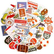 🌍 50pcs facraft travel stickers for scrapbooking: self-adhesive cardstock and die cuts - cute journey, trip, tour stickers logo