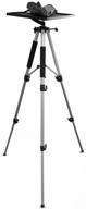 pyle prjtps37 video projector mount stand: adjustable height, rotating tripod legs, anti slip rubber, easy assembly – ideal for home, office, or classroom with plate and travel bag logo