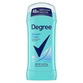 img 4 attached to 🚿 Degree Shower Clean Women's Antiperspirant Deodorant - 24 Hour Dry Protection, 2.6 oz