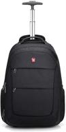 waterproof wheeled backpack with rolling suitcase design logo