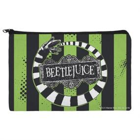 img 4 attached to 🦗 Organize Your Makeup: Beetlejuice Beetle Worm Cosmetic Bag Organizer Pouch