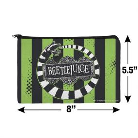 img 1 attached to 🦗 Organize Your Makeup: Beetlejuice Beetle Worm Cosmetic Bag Organizer Pouch