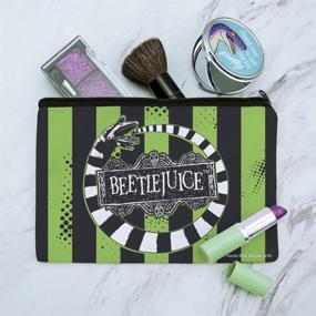 img 3 attached to 🦗 Organize Your Makeup: Beetlejuice Beetle Worm Cosmetic Bag Organizer Pouch