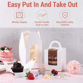 img 3 attached to Cupcake Portable Containers Wrapping Birthday Food Service Equipment & Supplies