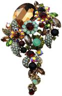 💎 dazzling crystal diamond brooch scarf clip: elegant jewelry gift for wedding, banquet, or bouquet logo