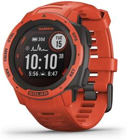 img 3 attached to Garmin Instinct Solar GPS Smartwatch - Flame Red (010-02293-21) W/ 2X Screen Protectors