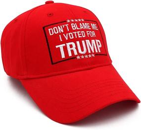 img 2 attached to Trump Donald Embroidered Adjustable Baseball Outdoor Recreation
