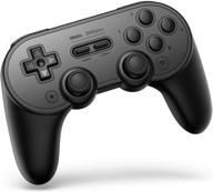 🎮 enhanced 8bitdo sn30 pro+ bluetooth gamepad (black) - compatible with nintendo switch, windows, android, macos, steam, and raspberry pi logo