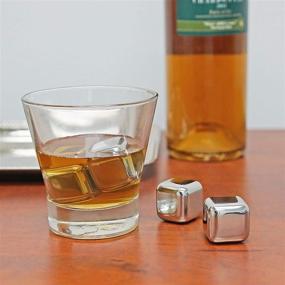 img 1 attached to 🍸 Set of 12 Reusable Stainless Steel Chilling Ice Cubes for Whiskey, Wine, and Beverages by Southern Homewares