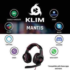 img 1 attached to 🎧 KLIM Mantis Gaming Headphones 2021 - USB Headset with Mic for PC, PS4, Nintendo Switch, Mac - 7.1 Surround Sound, Noise Cancelling