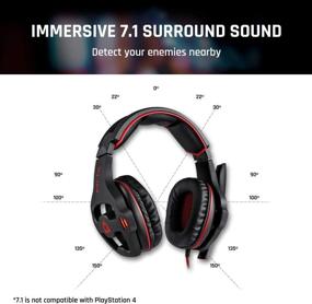 img 3 attached to 🎧 KLIM Mantis Gaming Headphones 2021 - USB Headset with Mic for PC, PS4, Nintendo Switch, Mac - 7.1 Surround Sound, Noise Cancelling