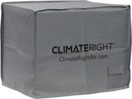 🔒 grey canvas storage cover for climateright cr2500ach and cr5000ach logo