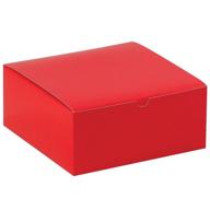 🎁 aviditi gift boxes, 8x8x3 1/2, holiday red (pack of 100) - easy assemble, perfect for holidays, birthdays, and special occasions logo