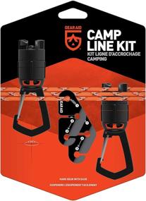 img 3 attached to Black GEAR AID Camp Line Kit: Optimal Gear 🏕️ Hanging and Drying Solution with 550 Paracord - One Size