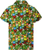 🎄 funky hawaiian shirt christmas gingerbread men's clothing: your ultimate festive style statement! logo