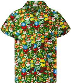 img 4 attached to 🎄 Funky Hawaiian Shirt Christmas Gingerbread Men's Clothing: Your Ultimate Festive Style Statement!