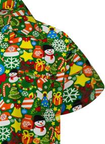 img 1 attached to 🎄 Funky Hawaiian Shirt Christmas Gingerbread Men's Clothing: Your Ultimate Festive Style Statement!