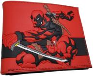🦸 deadpool bifold wallet for boys - superhero accessories, wallets, and money organizers logo