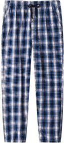 img 1 attached to Plaid Pajamas Sleepwear Cotton Pockets Men's Clothing