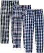 plaid pajamas sleepwear cotton pockets men's clothing logo