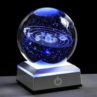 🌌 изысканный 3d кристальный шар солнечной системы: впечатляющий подарок по астрономии с led-подсветкой, идеальный для пасхи и религиозных событий! логотип