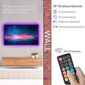 img 1 attached to 🔌 HitLights LED Strip Lights: 3 Pre-Cut 12Inch/36Inch Flexible Color Changing 5050 LED Accent Kit with RF Remote, Power Supply, and Connectors – Ideal for TV, Home, DIY Decoration